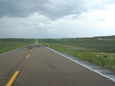 Lincoln Highway in western Wyoming