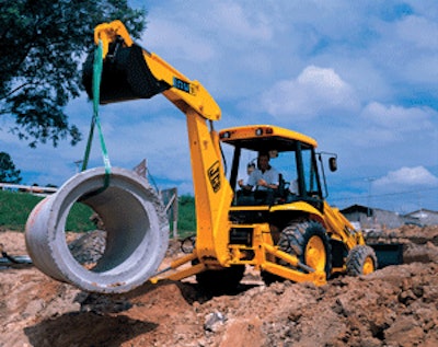 A properly serviced machine will be less likely to experience component failure during lifting operations. For backhoe-loaders, this includes checking tire pressure and condition on a daily basis.