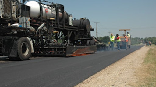 The hot in-place process takes care of those surface flaws and also re-profiles the road and removes any rutting or other low spots.