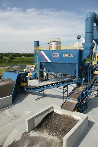 The new plant, which supports the company's two paving crews as well as private sales, has doubled production at Counts Construction, Ocala, FL.