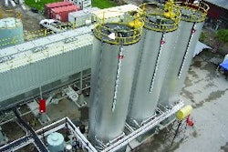 New components of the plant included three Meeker 30,000-gallon AC tanks.