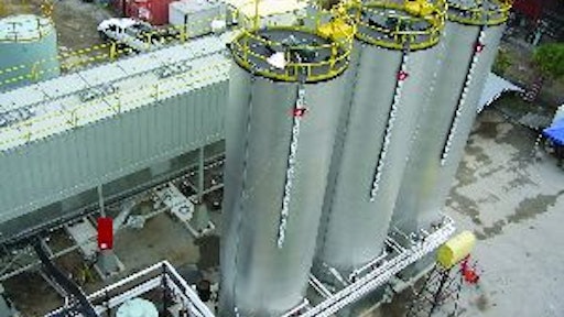 New components of the plant included three Meeker 30,000-gallon AC tanks.