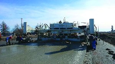 Terex's Series 6 slipform paving kit eliminates conventional nut-and-bolt connections. Instead, it utilizes a wedge and pin locking system, so you can change widths relatively quickly and be ready to pave in hours rather than days.
