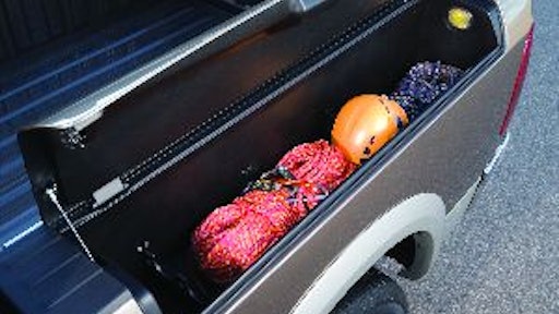 The RamBox cargo management system provides weatherproof, lockable, illuminated and drainable storage compartments integrated into both fender sides.