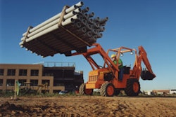 Smaller tractor-loader-backhoes feature increased engine and hydraulic power, enabling them to handle the more rugged applications encountered on commercial construction projects.