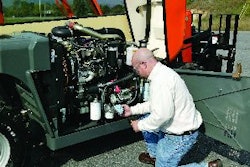 Fluid level checks should be a key part of your telehandler preventive maintenance program.