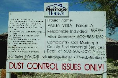 Several regions of the country are cracking down on particulate matter emissions through stringent dust control regulations.