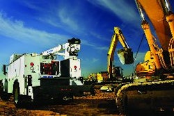 When mounting a lube skid on a mechanics truck, take into account the weight of the truck body, crane, air compressor and other tools and parts to be carried to avoid exceeding the vehicle's legal capacity limit.