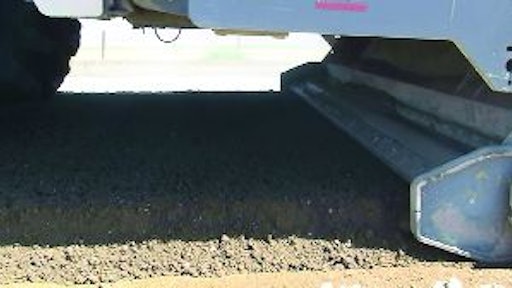 In the case of the Hwy. 166 project, cement was spread over the original road prior to recycling to provide additional structure and strength to the materials being mixed and compacted.