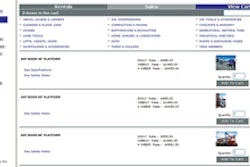 Shown here is an example of Texada Software's system.