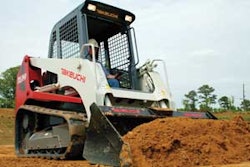 A compact track loader with a standard bucket can do a decent job of grading as long as you fill the bucket with dirt to help balance the machine.