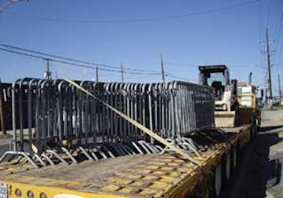 The LoJack system was used to recover construction equipment stolen from an Atlanta rental store, along with $4,000 in stolen metal police barricades.