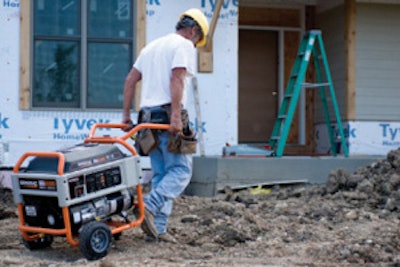 Take care when transporting generators to/from or around jobsites to avoid injury to workers or damage to the machine.