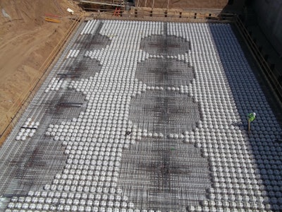 BubbleDeck set at site