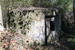 This round concrete spring house in Wisconsin's Governor Dodge State Park was built in the early 1900s.