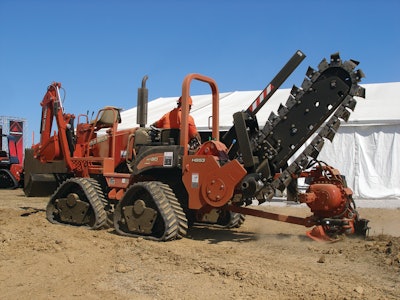 Ditch Witch expects the RT80 Quad previewed at ICUEE 2011 to deliver from 15% to 50% more productivity than its rubber-tired counterpart.