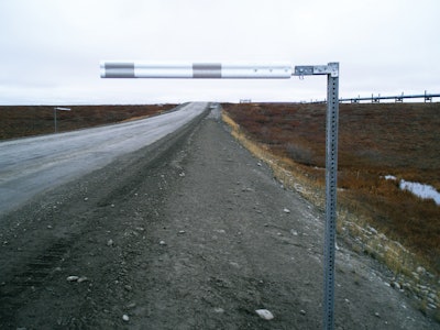 The new Dalton Delineator is a cantilever structure consisting of a short length of a Davidson Flexi-Guide FG 400 Roadside Delineator post mounted to a special flexible coupler.