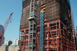 Atlantic Hoisting and Scaffolding has strategically placed 13 RAXTAR Model RX3245 hoists throughout the Freedom Tower construction project.s.