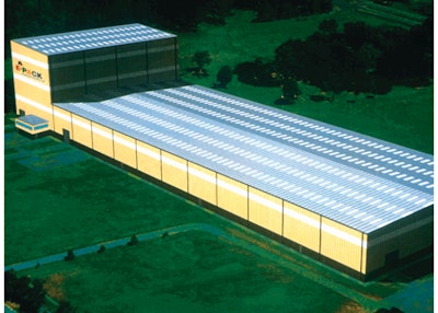 Asphalt production facilities of the future will most likely be enclosed in a building, which will keep plants 'out of sight' from neighbors and aggregates drier.