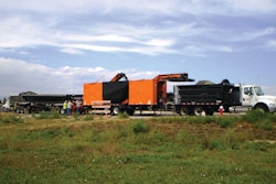 A-1 Chipseal used the new Mobile Stockpile to lay approximately one-half of a million square yards of treatment.