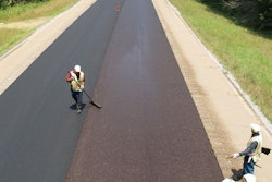 Micro surfacing application.