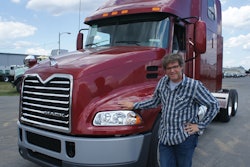 George Motz, host of Made in America, during shooting of an episode featuring Mack scheduled to air Tuesday, November 15th at 8 pm ET/PT on Travel Channel.