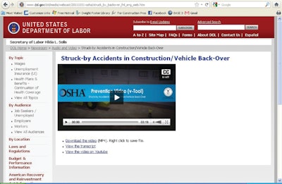 New educational videos are available to view online or download from OSHA's website