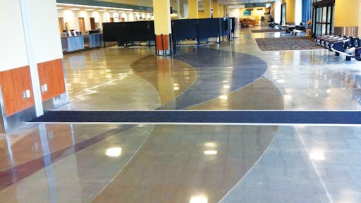 Polished Concrete Airport Floor For Construction Pros