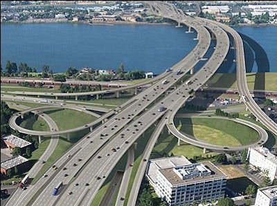 Artist's rendering of new I-5 Columbia River crossing.