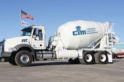 Mack and McNeilus donated this 2012 Mack GU813 set-back-front-axle mixer truck to the Construction Industry Management program fundraising auction to be held at World of Concrete.