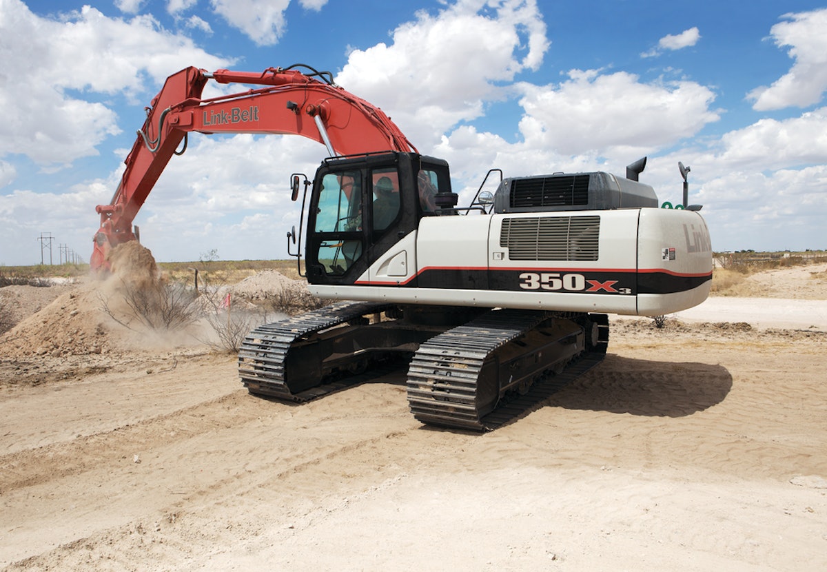 Link Belt 350 X3 Excavator From Link Belt Excavators For Construction Pros