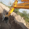 CYUNSA Constructores is using a a High-Cap Multi Ripper bucket from Leading Edge to dig the 10-ft.-deep by 53-in.-wide pipeline trench.