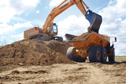 Providing a stable platform for the excavator is an essential element of site setup. It's also important to position the machine at a productive height for loading material.