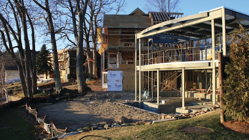 Phase II of Church Landing at the Inns & Spa at Mill Falls: Looking down the waterfront at the Lodges from Church Landing.