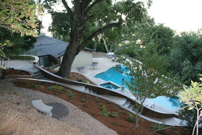 Ruppel Hardscape by Tom Ralston Concrete, Santa Cruz, CA, was the winner of the WOW! Award for best overall project.