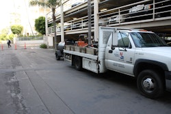 The paving demonstration location before National Paving got to work.