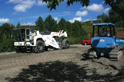 Parking lots pose a challenge for FDR projects because of the size of the work area versus the equipment size.