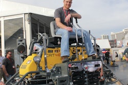 Darin Wiebe, Extreme Concrete, Inc., Linden, Alberta, Canada, is the winner of Wacker Neuson's 2012 Trowel Challenge.
