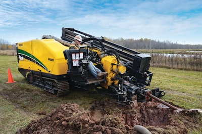 Push Inc.'s sewer and water boring crew has been using the D60x90 for roughly three months on various projects. Most recently, it was being used to install 15,000 ft. of 8-in. forced sewer main through DNR wetlands.