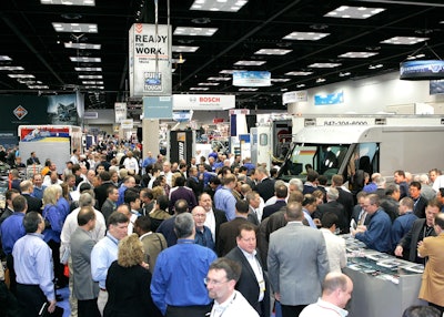 The Work Truck Show fills the Indiana Convention Center show floor with thousands of work truck industry professionals.