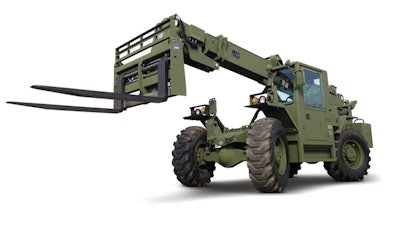 ATLAS II rough terrain forklifts deliver several performance enhancements, including reduced emissions and the addition of several multifunctional attachments.