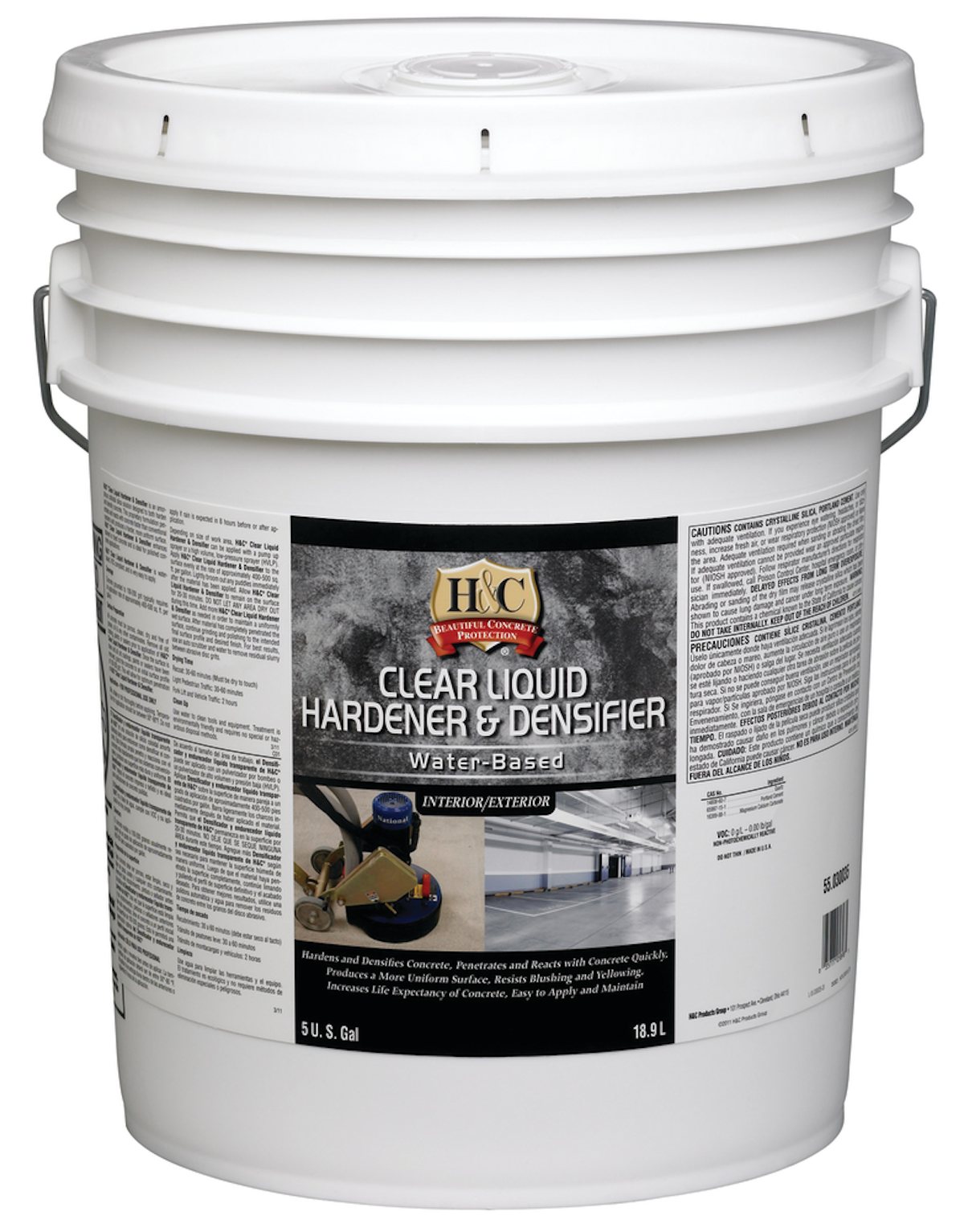 Clear Liquid Hardener and Densifier From H&C Decorative Concrete Products For Construction Pros