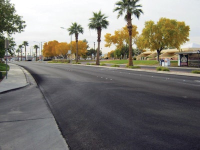 Micro surfacing was applied to Sunset Way.