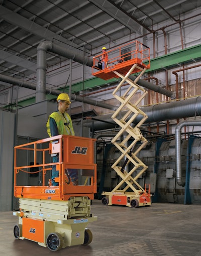 JLG claims its 1932RS and 3249RS electric scissors come to market with half to two-thirds the parts of the competitors to improve durability and ease of operation.