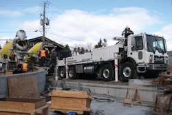 The Putzmeister 38Z-Meter's detachable boom option allows for greater flexibility on jobsites.