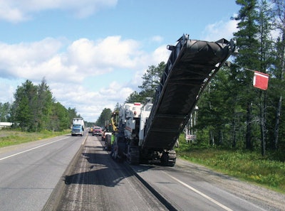 Northeast Asphalt Inc., Greenville, WI, completed the repairs of the 15.25-mile stretch of US Hwy 45 from Eagle River to Land O' Lakes.
