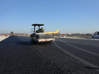 More than 38,000 tons of WMA with Rediset LQ have been laid since K-Five began paving in early October.