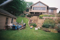 Badger Underground used a Grundodrill 4X compact directional drill to complete a difficult gas, water and sewer line installation in Oconomowoc, WI. The homeowners wanted a trenchless application that would not disturb extensive landscaping.