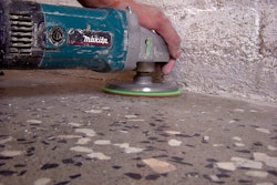 The biggest challenge with edge work on a polished floor is achieving the same depth of cut and overall look as the main part of the floor.