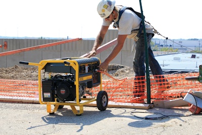 Make sure the generator has enough receptacles to meet your needs and that the load doesn't exceed their amp rating.